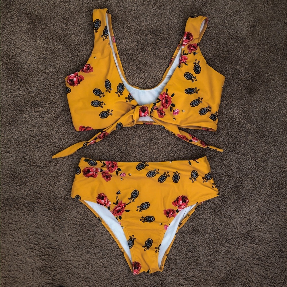 3+ Bundle 50% Off - Floral High Waisted Bikini